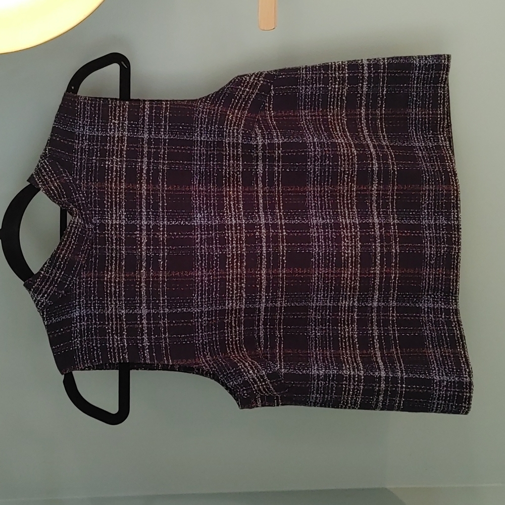 Plaid Sleeveless Top